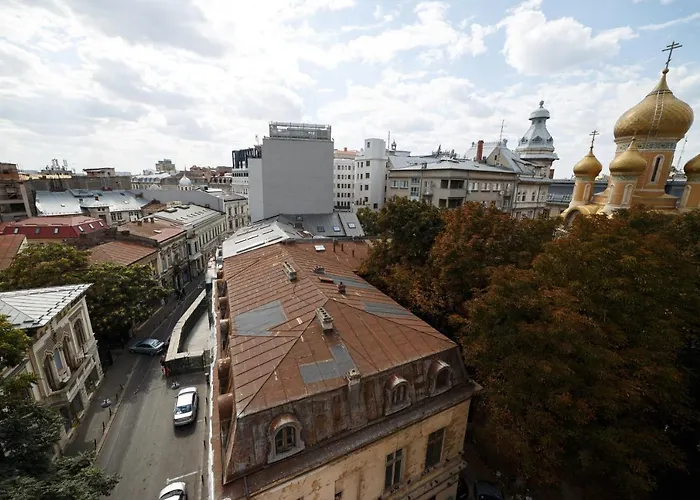 公寓 Street Doamnei Rooftop Terrace *